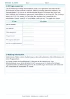 Vorschau - Arbeitsblätter - Arbeitsblatt Deutsch Klasse 8 – Zeitungsberichte analysieren - Seite 1