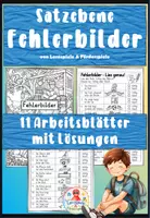 Vorschau - Arbeitsblätter - Fehlersätze auf Satzebene - genaues Lesen üben - Deckblatt