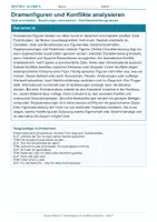 Vorschau - Arbeitsblätter - Arbeitsblatt Deutsch Klasse 9 – Dramenfiguren und Konflikte analysieren - Deckblatt