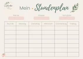 Vorschau - Anderer Materialtyp - Mein Stundenplan | nineslehrerleben Stil - Seite 2