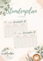 Vorschau - Anderer Materialtyp - Mein Stundenplan | nineslehrerleben Stil - Deckblatt