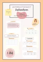 Vorschau - Arbeitsblätter - Sachaufgaben lösen | Tabellen | Einführung | Sachrechnen - Deckblatt