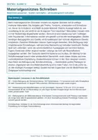 Vorschau - Arbeitsblätter - Arbeitsblatt Deutsch Klasse 10 – Materialgestütztes Schreiben - Deckblatt