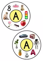 Vorschau - Spiele - Lautrad A/a, Klammerkarte Druckschrift - Seite 1