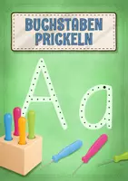 Vorschau - Arbeitsblätter - Buchstaben prickeln | Buchstabenweg, Buchstaben einführen - Deckblatt