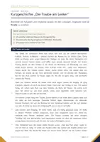 Vorschau - Arbeitsblätter - Kurzgeschichte Klasse 9 – „Die Traube am Lenker“ analysieren, mit Lösungen | Hauptschulabschluss 2027 Deutsch BW - Seite 1