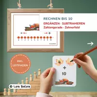 Vorschau - Fördermaterial/Inklusion - Rechnen bis 10 im Herbst – Ergänzen & Subtrahieren - Deckblatt
