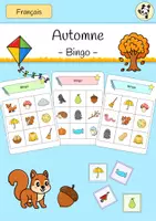 Vorschau - Spiele - Automne - Bingo (Herbst Französisch) - Vokabelspiel - Deckblatt
