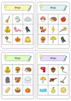 Vorschau - Spiele - Automne - Bingo (Herbst Französisch) - Vokabelspiel - Seite 1