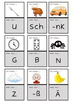 Vorschau - Spiele - Ich habe - Wer hat - Anlaute für die 1. Klasse - Seite 2