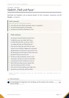 Vorschau - Arbeitsblätter - Gedichtanalyse Klasse 9 – „Fleiß und Pause“ mit Lösungen | Hauptschulabschluss 2027 Deutsch Baden-Württemberg - Seite 1