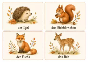 Vorschau - Bildkarten - Herbst Bildkarten für die Kita | 32 große Bildkarten | Wortschatz & Sprachförderung - Seite 2