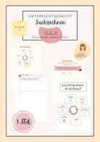 Vorschau - Arbeitsblätter - Sachaufgaben lösen | Sachrechnen | Rechnen in Schritten - Deckblatt