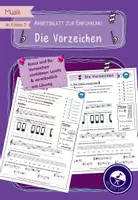 Vorschau - Arbeitsblätter - Die Vorzeichen - Arbeitsblatt zur Einführung - Deckblatt