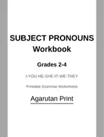 Vorschau - Arbeitsblätter - Subject Pronouns: I, you, he, she, it, we, they (Klassen 2–4 / ESL) – Arbeitsblätter & Web-Quiz - Seite 1
