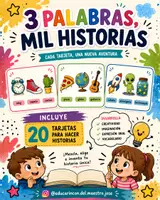 Vista previa - Juegos / Gamificación - 3 palabras, mil historias - Portada