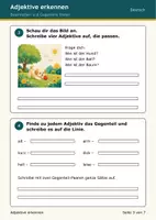 Vorschau - Arbeitsblätter - Adjektive Klasse 3 - Seite 3