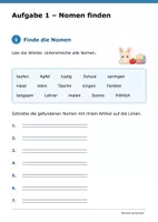 Vorschau - Arbeitsblätter - Wortarten Klasse 3 - Seite 3
