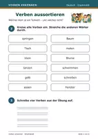 Vorschau - Arbeitsblätter - Verben Klasse 3 - Seite 2