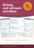 Vorschau - Arbeitsblätter - Rechtschreibung Komma Stil Deutsch Berufsschule Arbeitsblätter Lehrjahr 1 - Deckblatt
