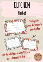 Vorschau - Arbeitsblätter - Herbst-Elfchen: Vorlagen - Deckblatt