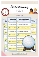 Vorschau - Aufgabenkarten - Partnertraining: Futur I (Kl. 3/4) - Deckblatt