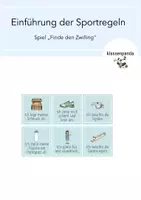 Vorschau - Spiele - Einführung von Sportregeln Finde den Zwilling - Deckblatt