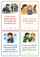 Vorschau - Arbeitsblätter - 🧡 Mobbingprävention – 100 Gesprächskarten🧡 - Seite 1
