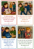 Vorschau - Arbeitsblätter - 🧡 Mobbingprävention – 100 Gesprächskarten🧡 - Seite 2