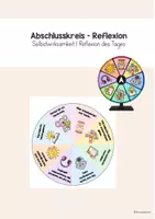 Vorschau - Spiele - Reflexionsrad - Reflexion des Schultages I Abschlusskreis - Deckblatt
