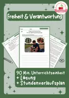 Vorschau - Stundenentwürfe - Freiheit & Verantwortung | Klasse 7–9 - Deckblatt