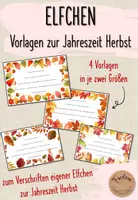 Vorschau - Arbeitsblätter - Elfchen zur Jahreszeit Herbst: 4 Vorlagen - Deckblatt