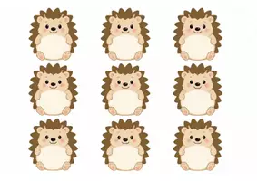 Vorschau - Mal- und Bastelvorlagen - Igel-Geburtstagkalender– Komplettset für die Igel-Klasse - Seite 1