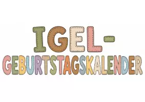 Vorschau - Mal- und Bastelvorlagen - Igel-Geburtstagkalender– Komplettset für die Igel-Klasse - Seite 2