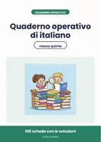 anteprima - Esercizi - 📚 Quaderno operativo di italiano per la classe quinta - Pagina di copertina