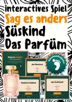 Vorschau - Spiele - Patrick Süskind - Das Parfüm - Sag es anders - digitales Spiel - Deckblatt