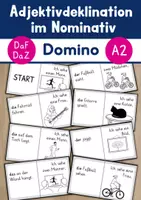 Vorschau - Arbeitsblätter - Relativsatz im Nominativ | Domino | A2 B1 | DaF DaZ - Deckblatt