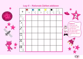 Vorschau - Spiele - Spiele "Leg 4" Rationale Zahlen addieren - Seite 2