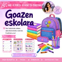 Vista previa - Hojas de trabajo - HAUR HEZKUNTZA: URTAROAK ETA OSPAKIZUNAK: Goazen eskolara - Portada
