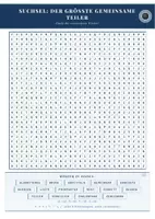 Vorschau - Arbeitsblätter - Suchsel: Der größte gemeinsame Teiler | Mathematik Klasse 5-6 - Seite 3