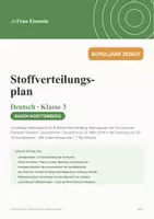 Vorschau - Lehrpläne/Lehrermaterial - Stoffverteilungsplan Deutsch Klasse 3 – Baden-Württemberg - Deckblatt