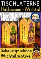 Vorschau - Stundenentwürfe - Halloween Kunst basteln - Wichtel Windlichter - Deckblatt