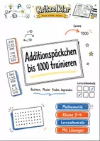 Vorschau - Arbeitsblätter - Additionspäckchen bis 1000 trainieren – Mathematik Klasse 3-4 - Deckblatt