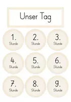 Vorschau - Präsentationen/Tafelbilder - Tagestransparenz - Stundenplan - Seite 1