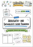 Vorschau - Arbeitsblätter - Akkusativ- und Dativobjekte sicher trainieren – Deutsch Klasse 5-6 - Deckblatt