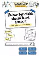 Vorschau - Stundenentwürfe - Reizwortgeschichte planen leicht gemacht – Deutsch Klasse 3-4 - Deckblatt