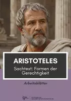 Vorschau - Arbeitsblätter - Aristoteles ⎮ Formen der Gerechtigkeit - Sachtext mit Aufgaben - Deckblatt