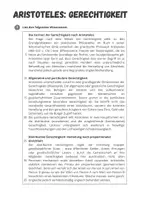 Vorschau - Arbeitsblätter - Aristoteles ⎮ Formen der Gerechtigkeit - Sachtext mit Aufgaben - Seite 1