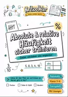 Vorschau - Arbeitsblätter - Absolute und relative Häufigkeit sicher trainieren – Klasse 5-6 - Deckblatt