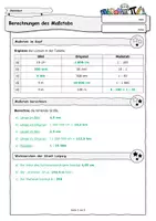 Vorschau - Arbeitsblätter - Maßstab berechnen (differenziert) - Seite 1